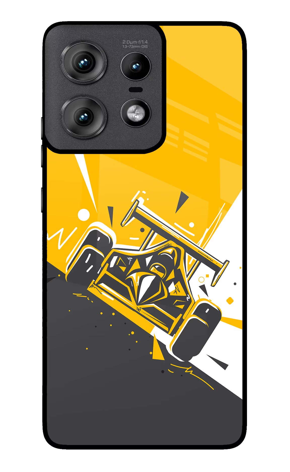 Track King Moto Edge 50 Pro 5G Glass Case Back Cover by Casekaro