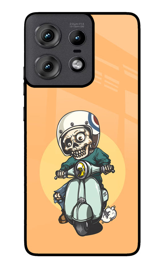 Undead Biker Moto Edge 50 Pro 5G Glass Case