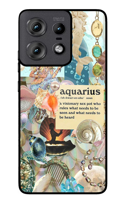 Aquarius Zodiac Moto Edge 50 Pro 5G Glass Case