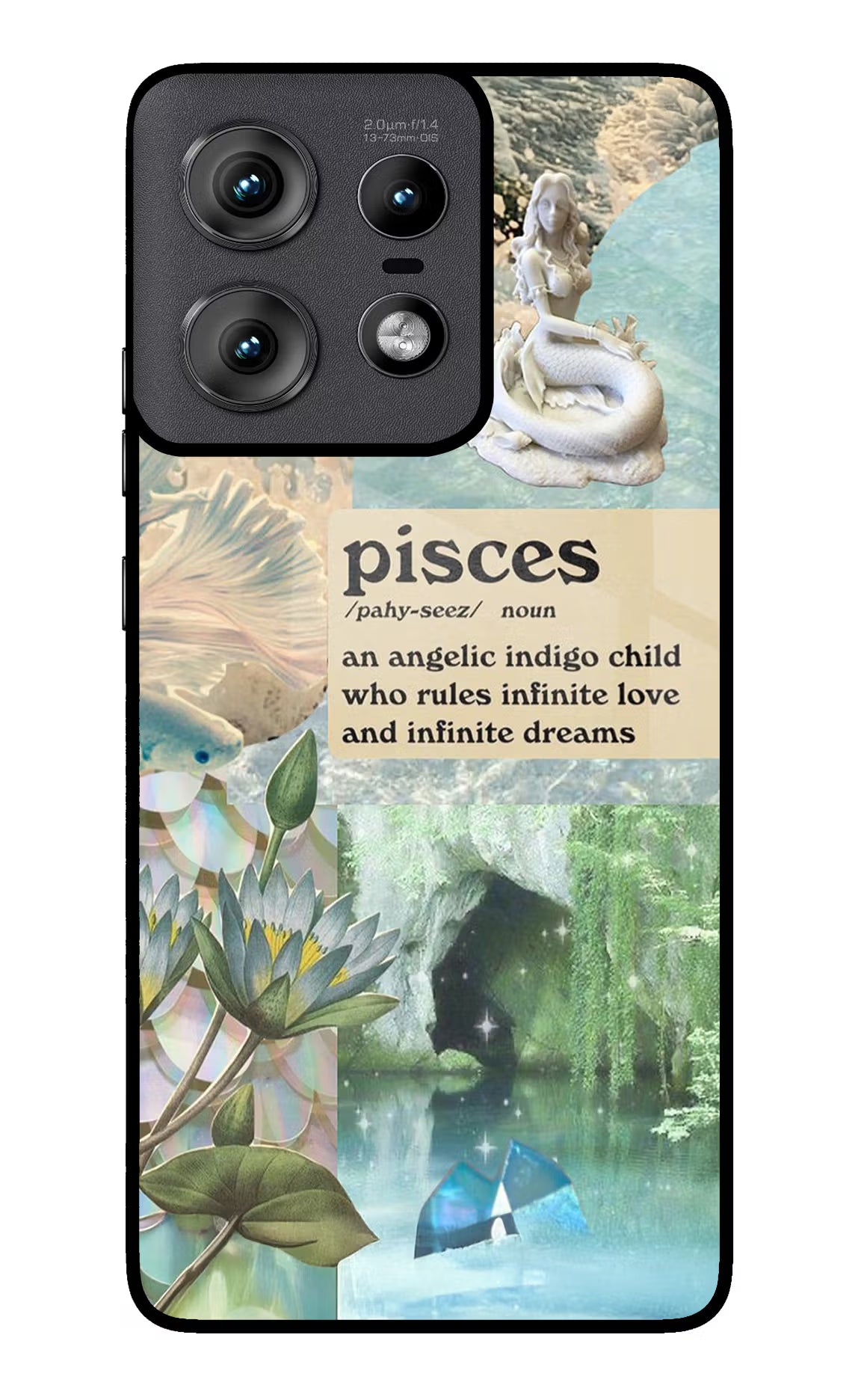 Pisces Zodiac Moto Edge 50 Pro 5G Glass Case Back Cover by Casekaro