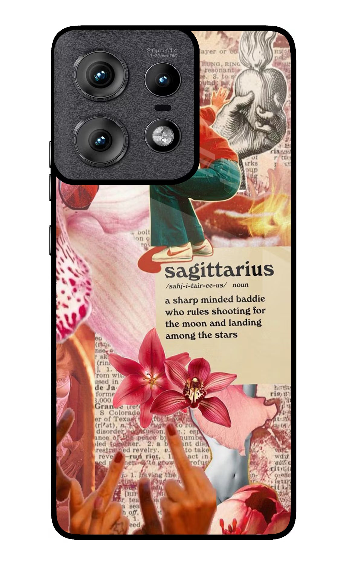 Sagittarius Zodiac Moto Edge 50 Pro 5G Glass Case Back Cover by Casekaro