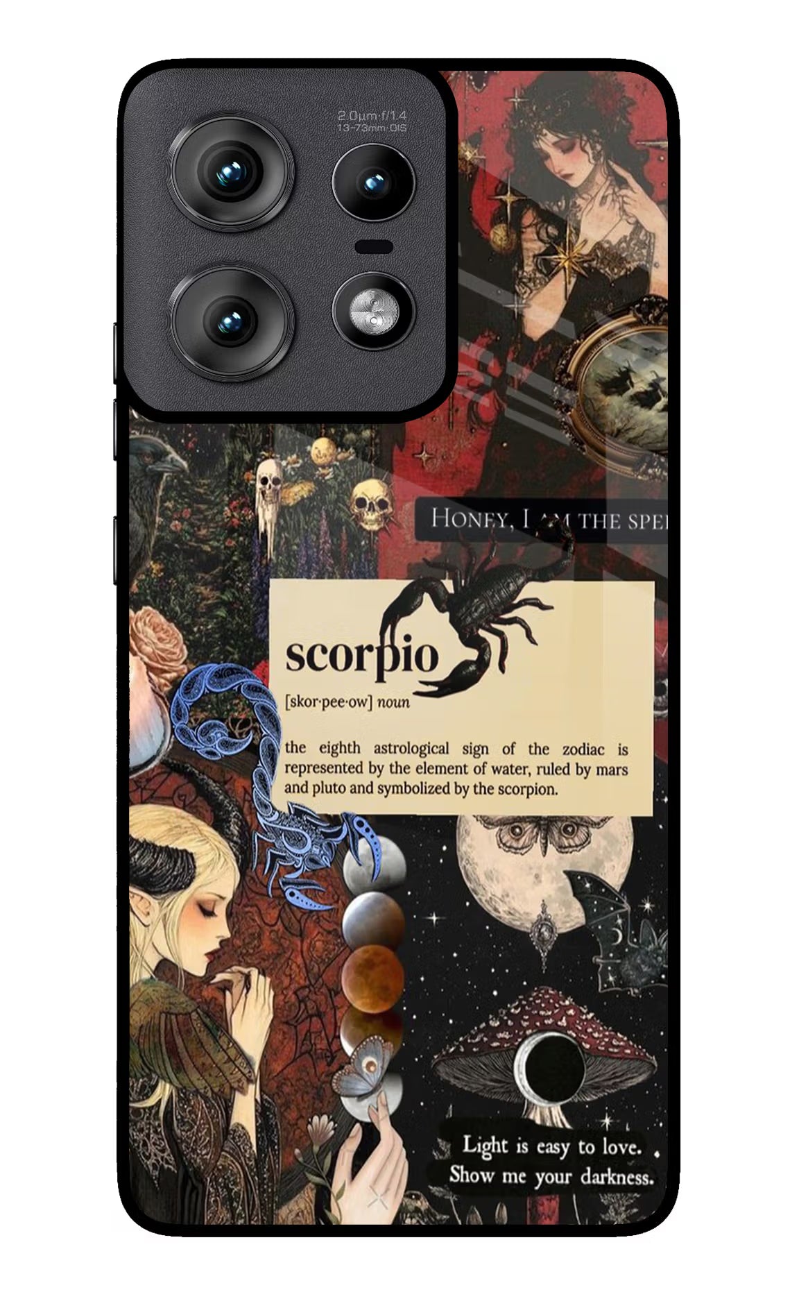 Scorpio Zodiac Moto Edge 50 Pro 5G Glass Case Back Cover by Casekaro
