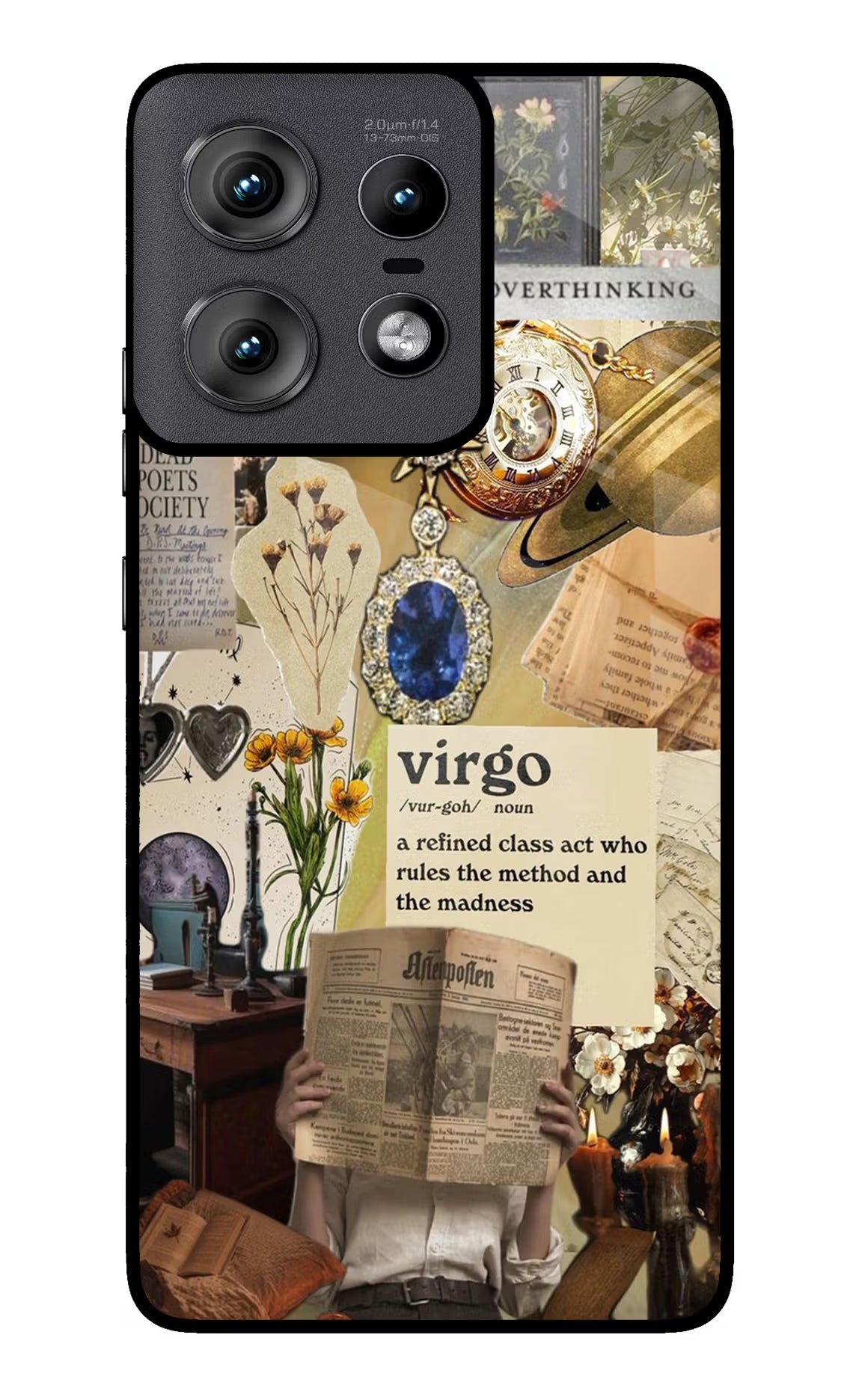 Virgo Zodiac Moto Edge 50 Pro 5G Glass Case Back Cover by Casekaro