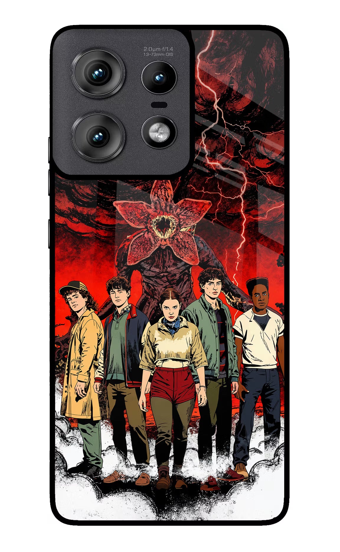 Ordinary Things Characters Moto Edge 50 Pro 5G Glass Case Back Cover by Casekaro