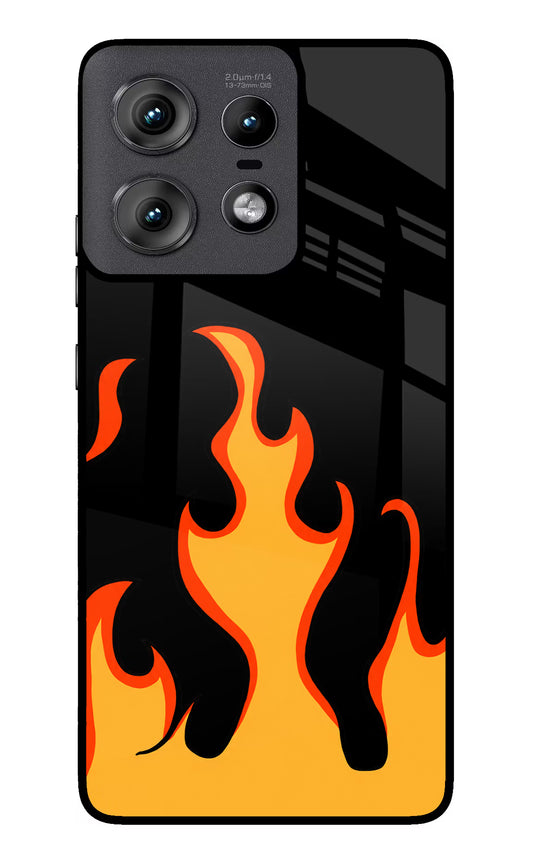 Fired Up – Black Moto Edge 50 Pro 5G Glass Case