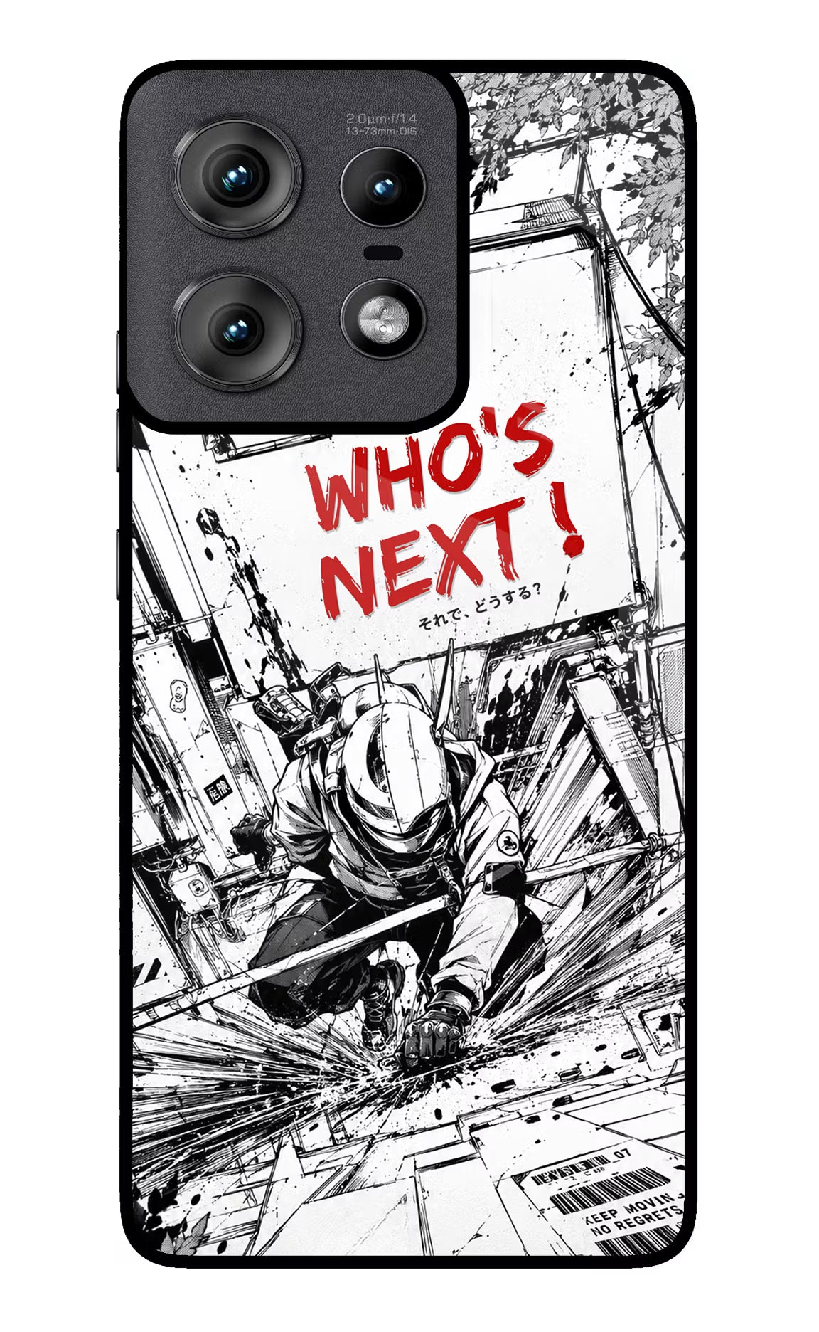 Who's Next Moto Edge 50 Pro 5G Glass Case Back Cover by Casekaro