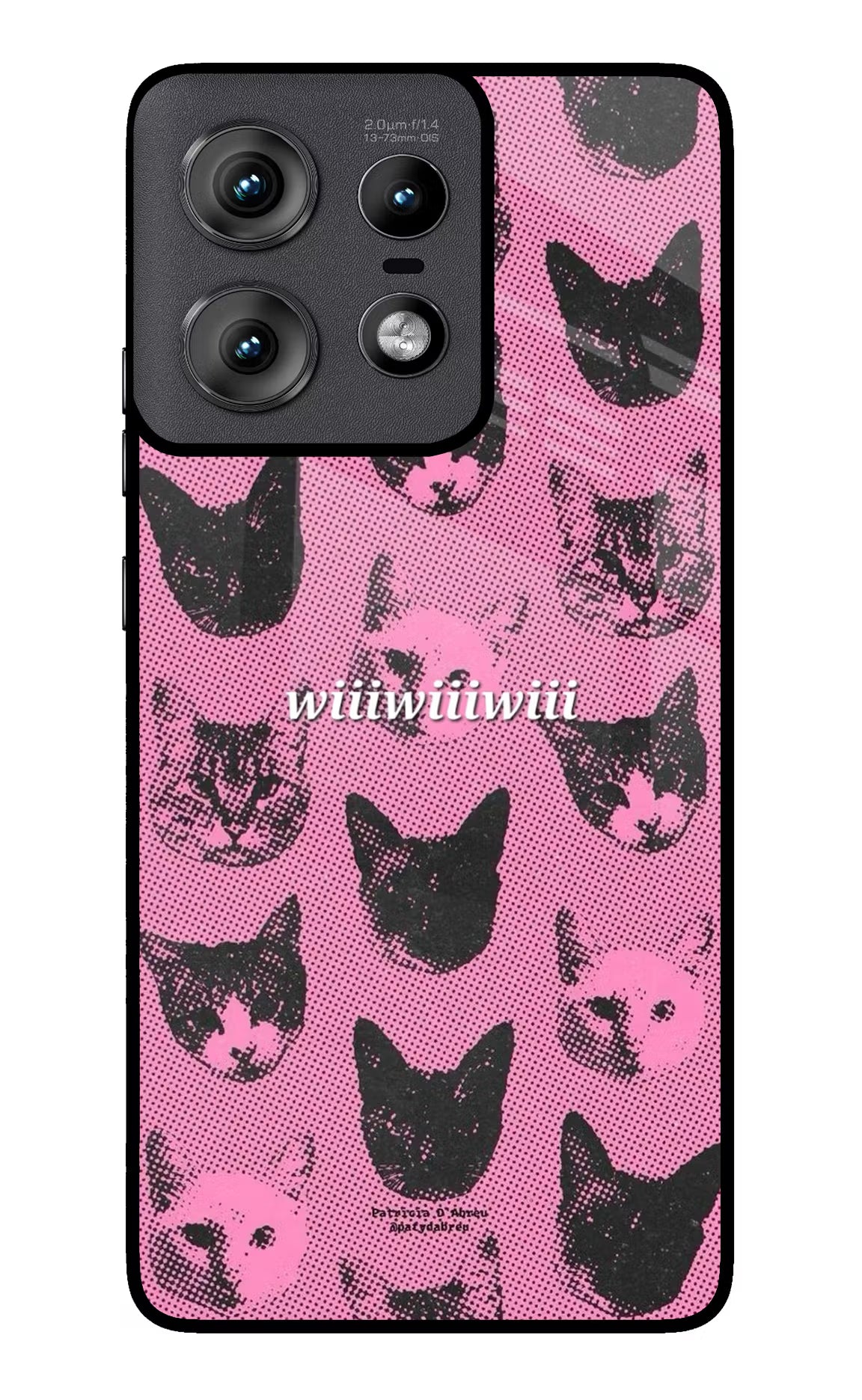 Pink Cats Moto Edge 50 Pro 5G Glass Case