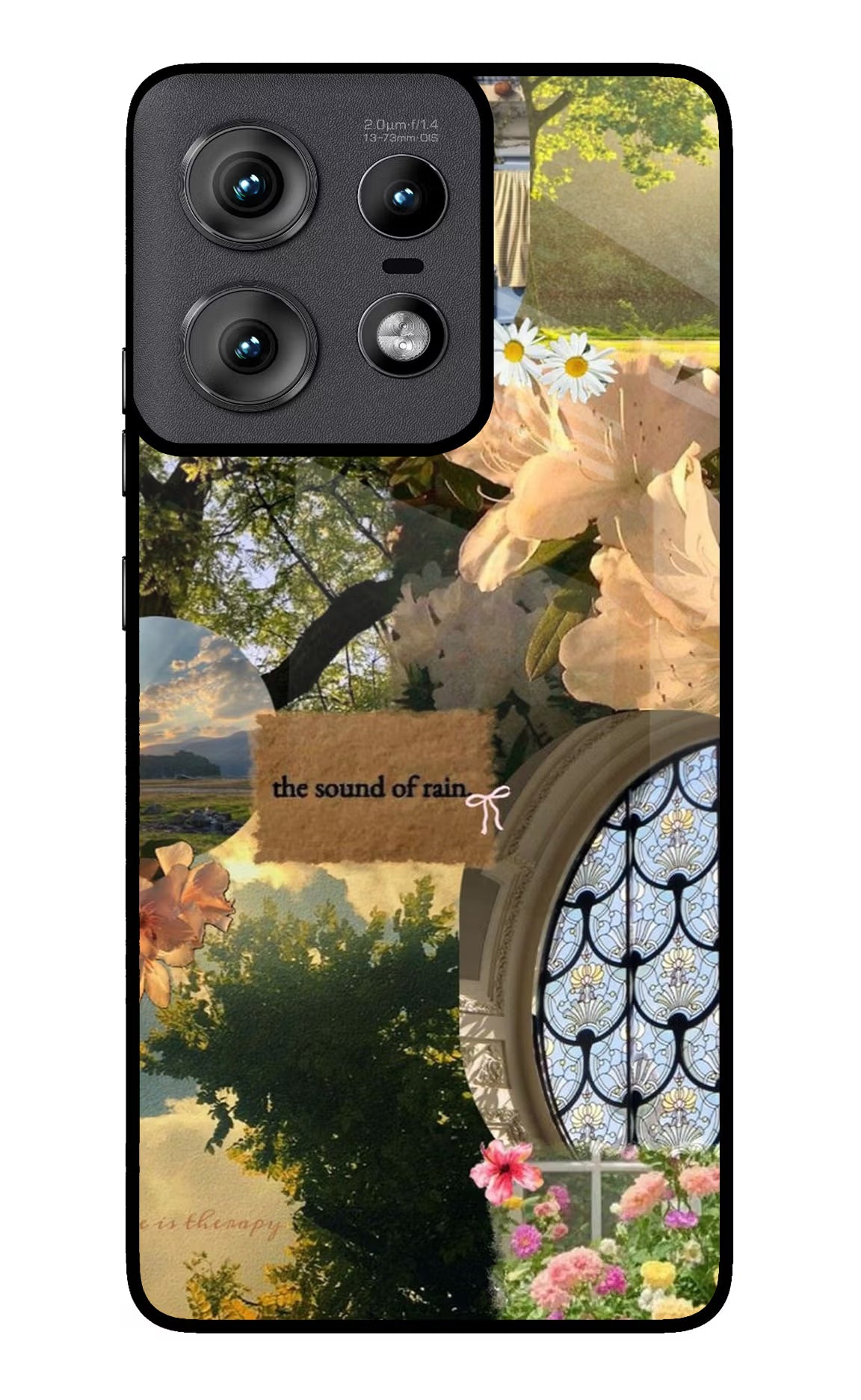 Rain Moto Edge 50 Pro 5G Glass Case
