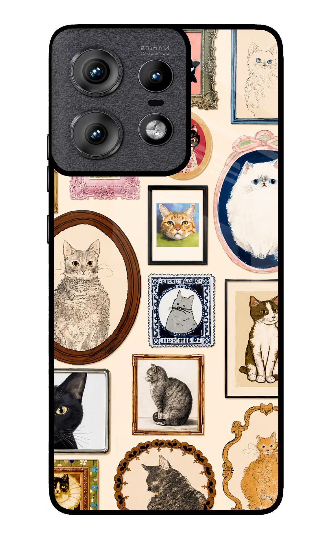Mirror Cats Moto Edge 50 Pro 5G Glass Case