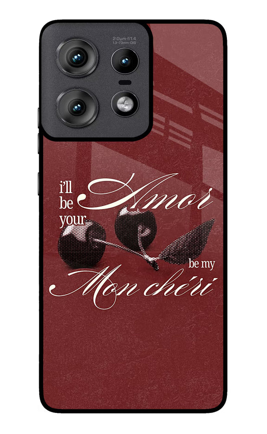 Velvet Cherry Moto Edge 50 Pro 5G Glass Case