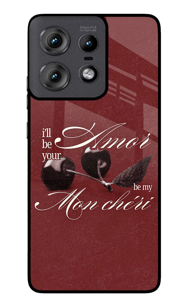 Velvet Cherry Moto Edge 50 Pro 5G Glass Case