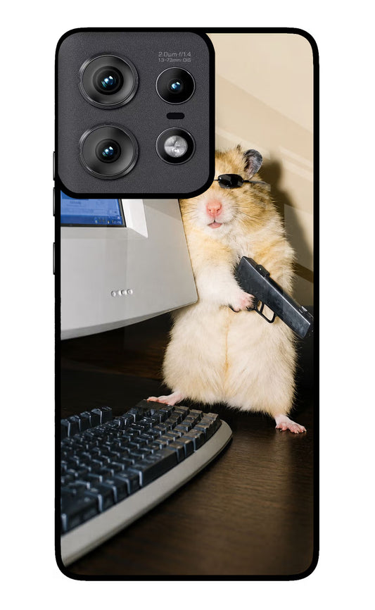 Hacker Hamster Moto Edge 50 Pro 5G Glass Case