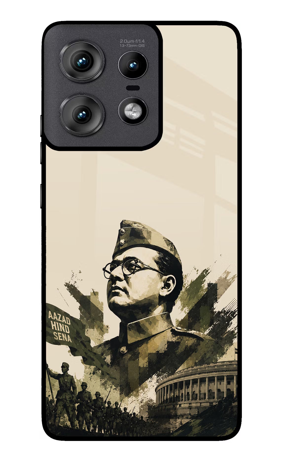 Netaji Rising Moto Edge 50 Pro 5G Glass Case