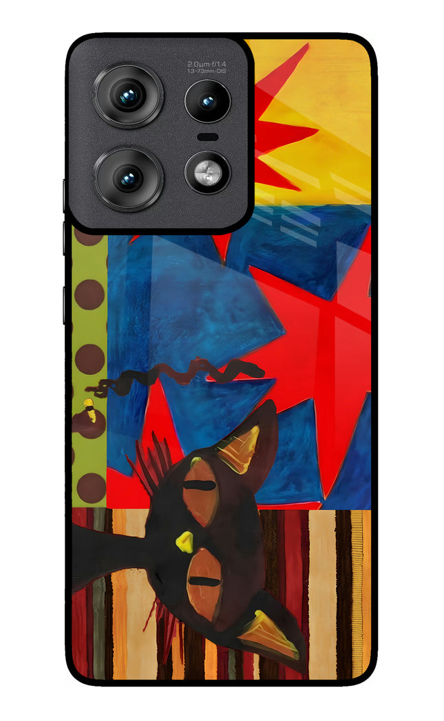 Pop Cat Moto Edge 50 Pro 5G Glass Case