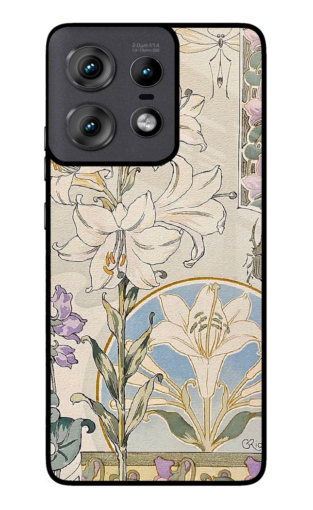 White Lily Moto Edge 50 Pro 5G Glass Case