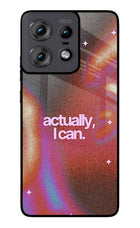 Pink Aura Moto Edge 50 Pro 5G Glass Case
