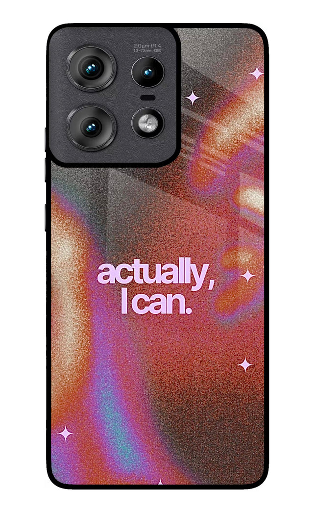 Pink Aura Moto Edge 50 Pro 5G Glass Case