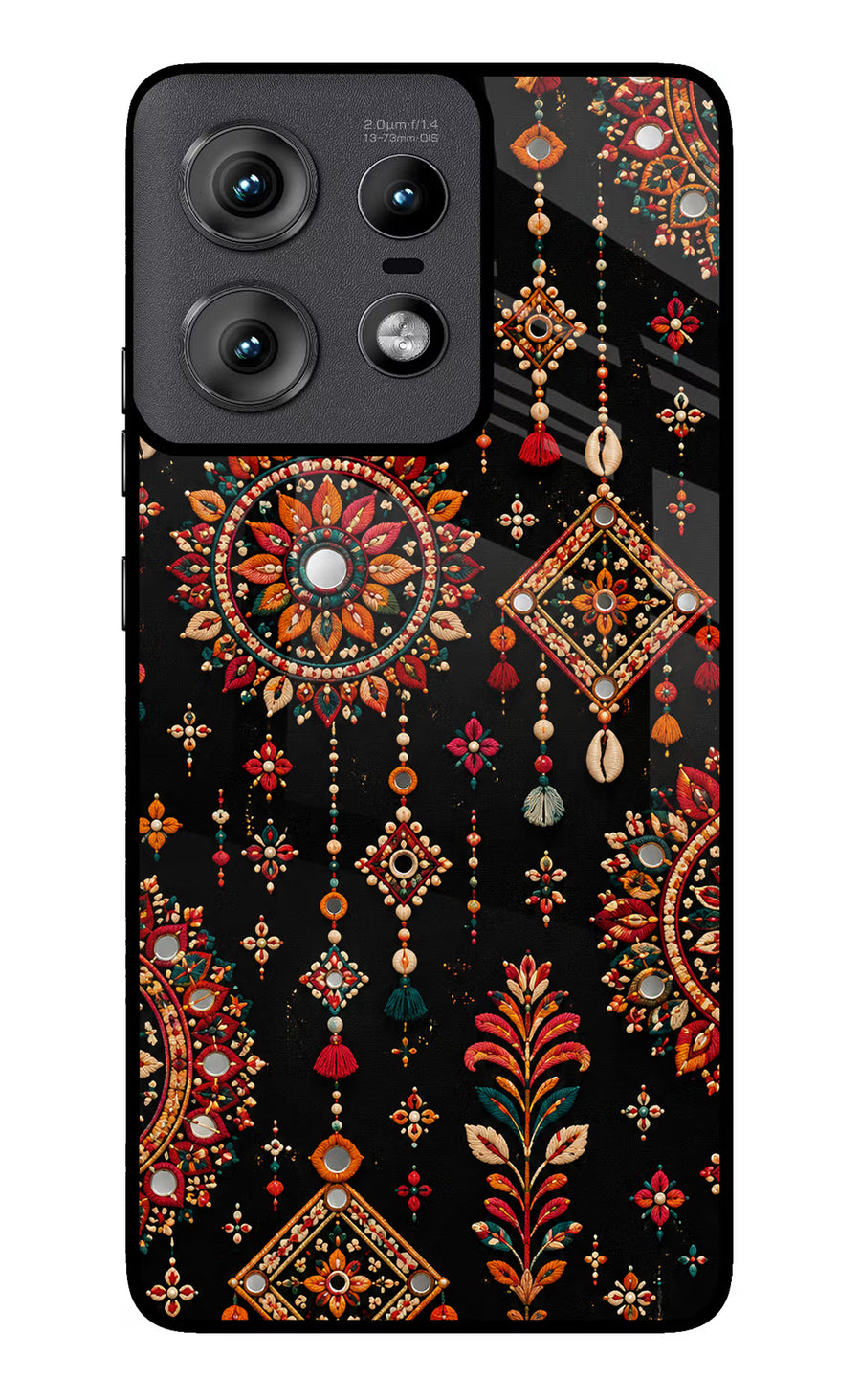 Boho Noir Moto Edge 50 Pro 5G Back Cover, Glass case