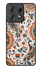 White Mayura Moto Edge 50 Pro 5G Glass Case