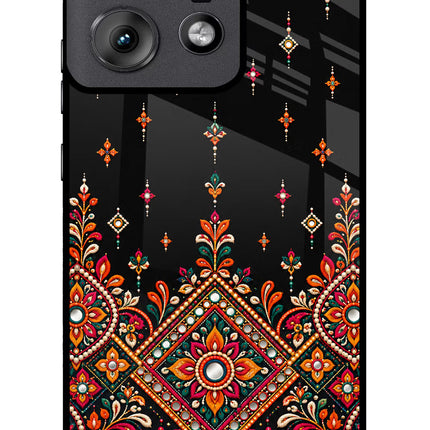 Noir Mehfil Moto Edge 50 Pro 5G Glass Case