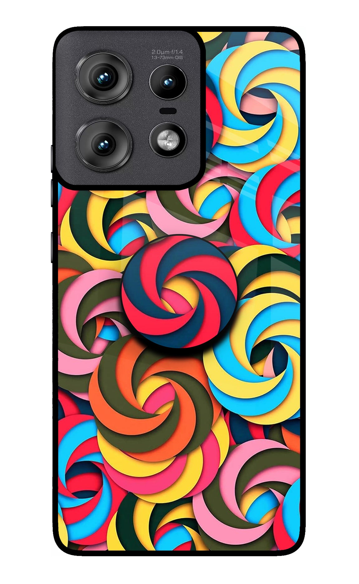 Spiral Pattern Moto Edge 50 Pro 5G Pop Case