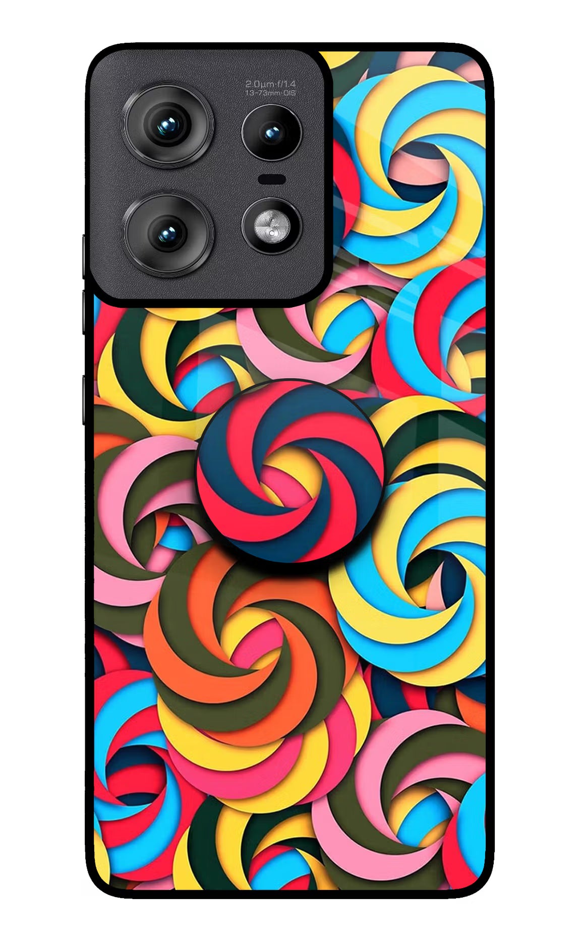 Spiral Pattern Moto Edge 50 Pro 5G Pop Case by Casekaro