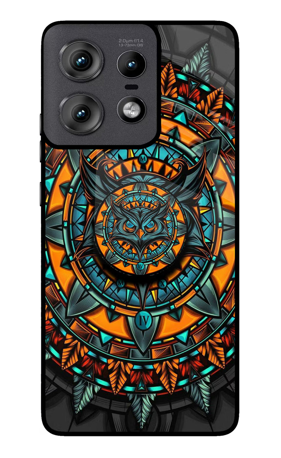 Angry Owl Moto Edge 50 Pro 5G Pop Case, Metal case