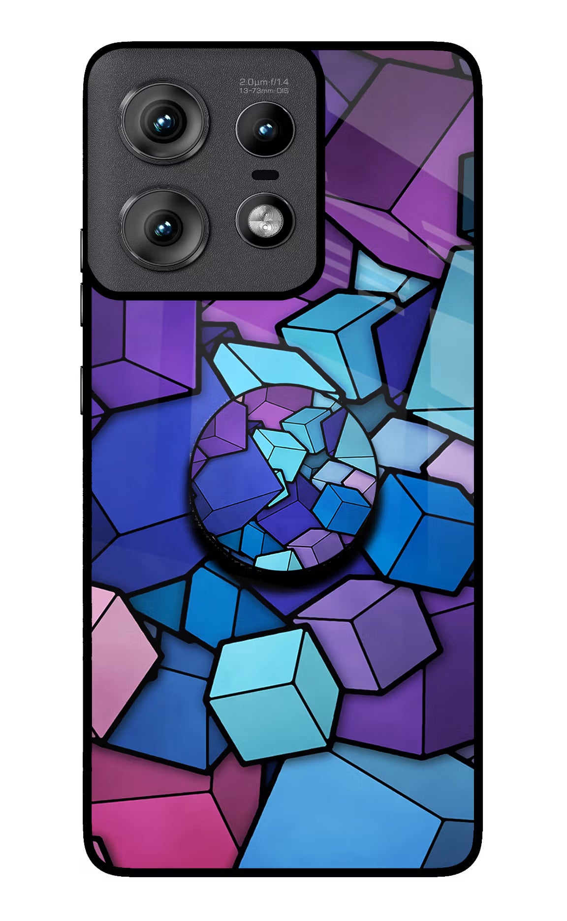 Cubic Abstract Moto Edge 50 Pro 5G Pop Case by Casekaro