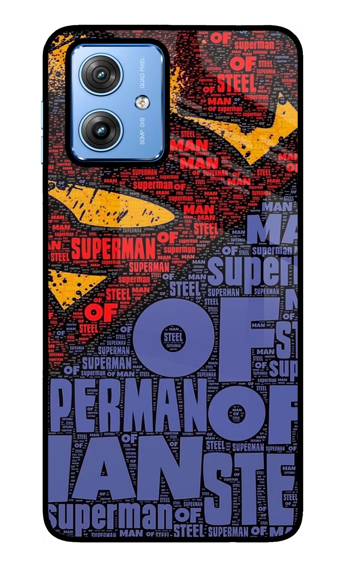 Superman Moto G64 5G Glass Case Back Cover by Casekaro