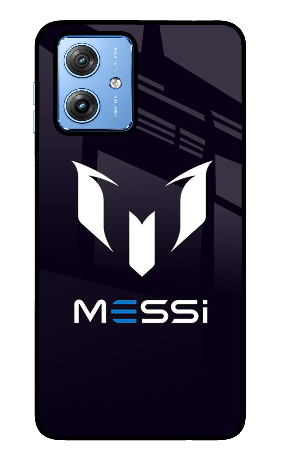 Messi Logo Moto G64 5G Glass Case Back Cover by Casekaro