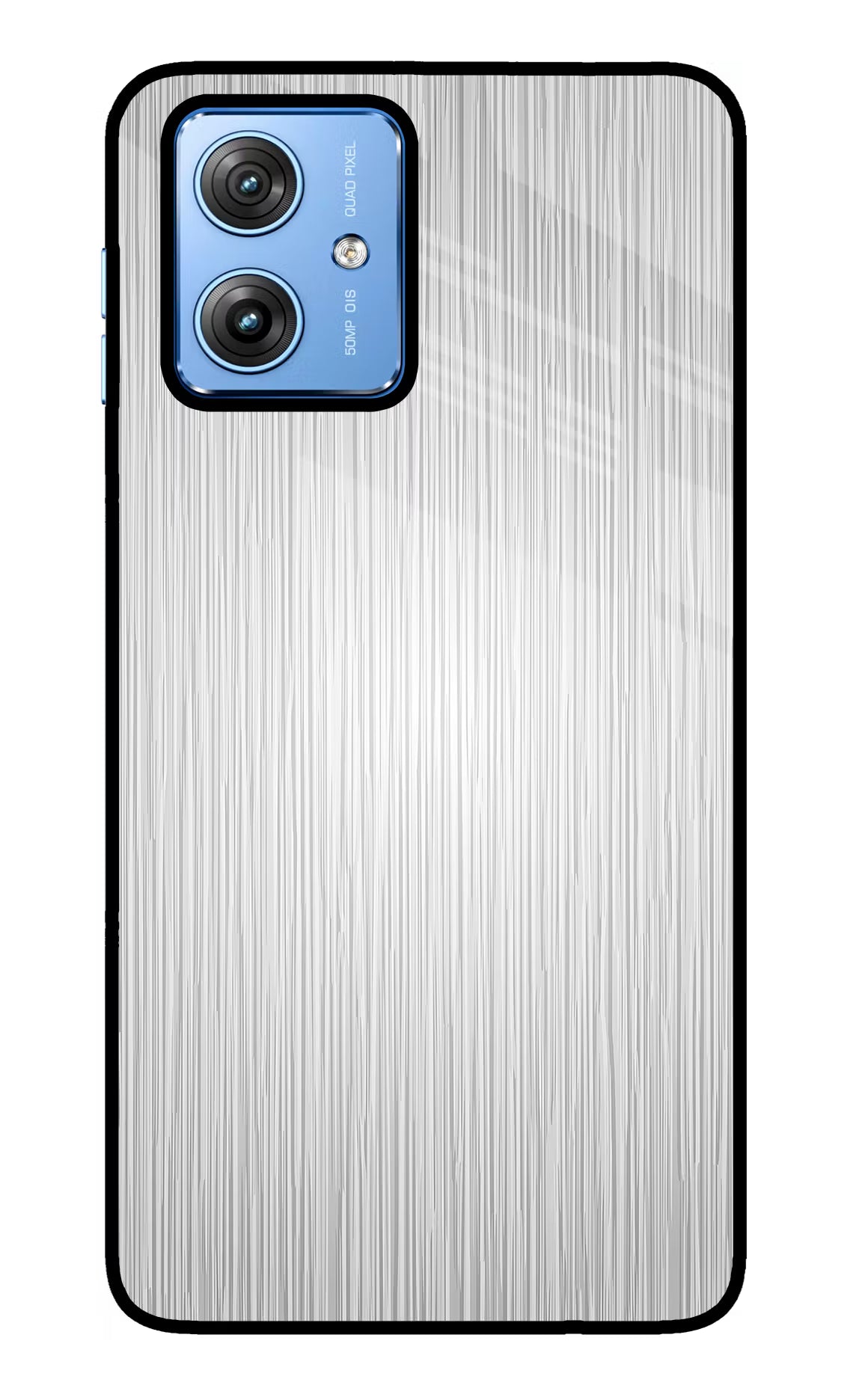Wooden Grey Texture Moto G64 5G Glass Case Back Cover by Casekaro