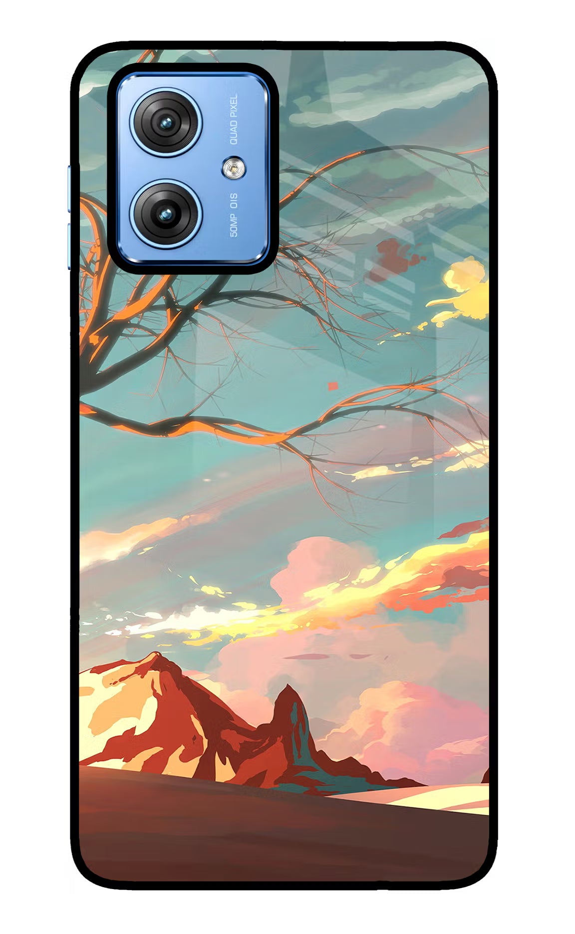 Scenery Moto G64 5G Glass Case Back Cover by Casekaro