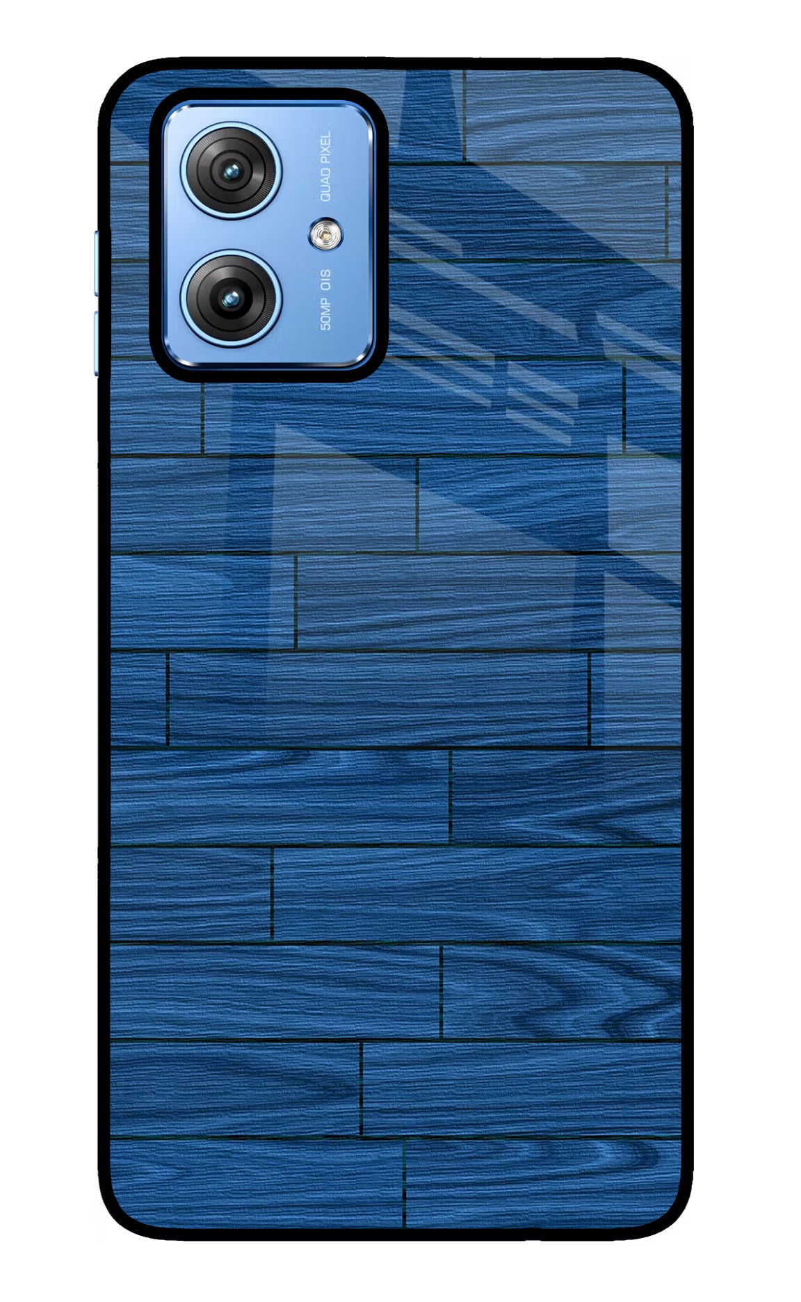 Wooden Texture Moto G64 5G Glass Case Back Cover by Casekaro