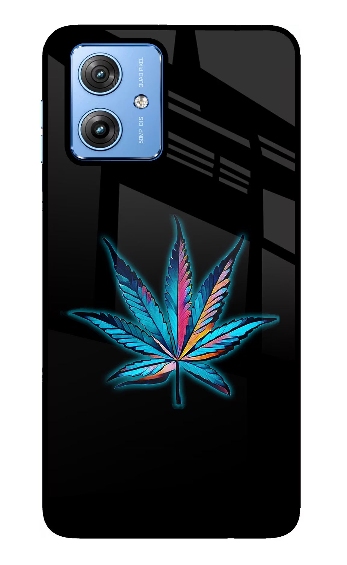 Weed Moto G64 5G Glass Case Back Cover by Casekaro
