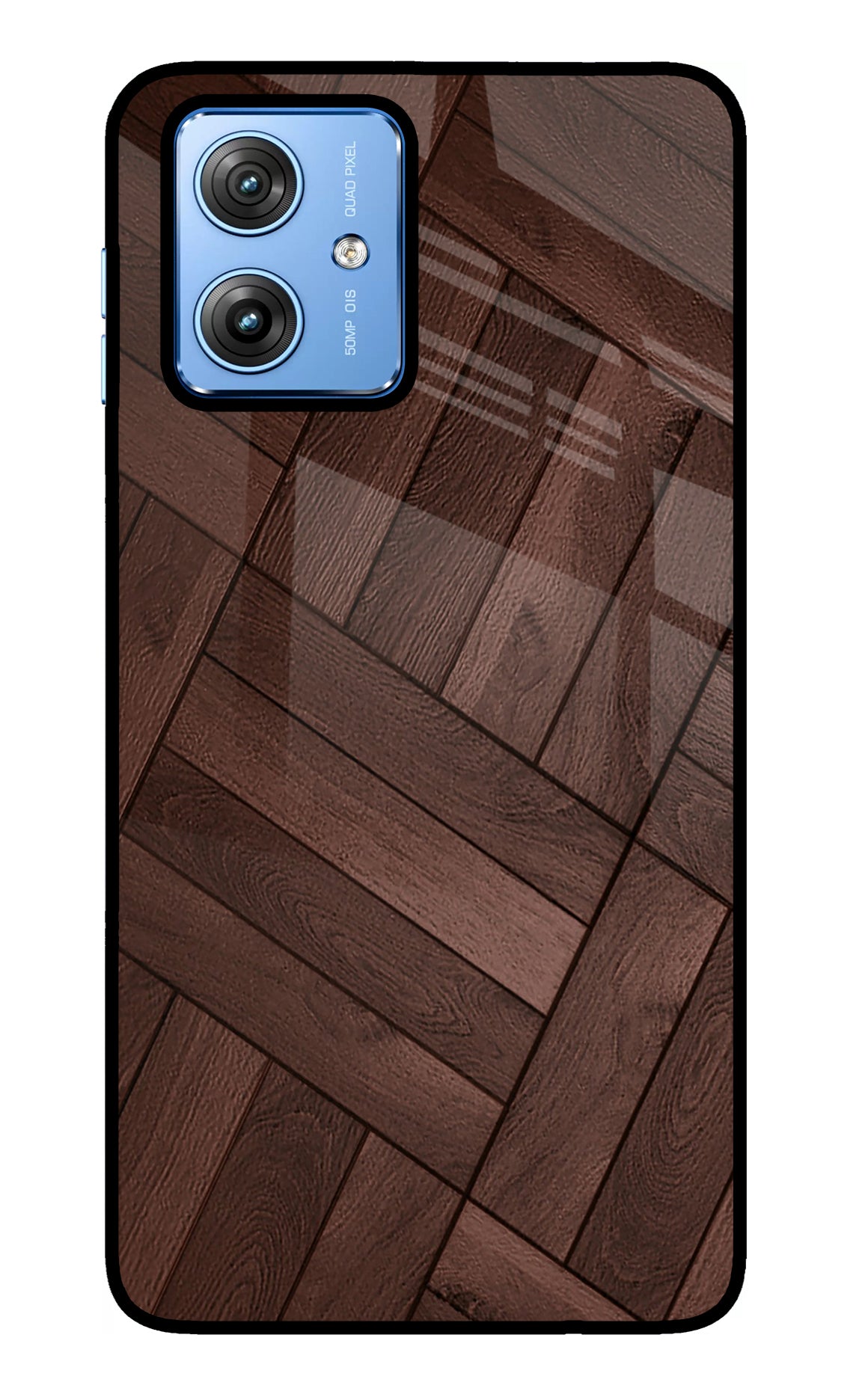 Wooden Texture Design Moto G64 5G Glass Case