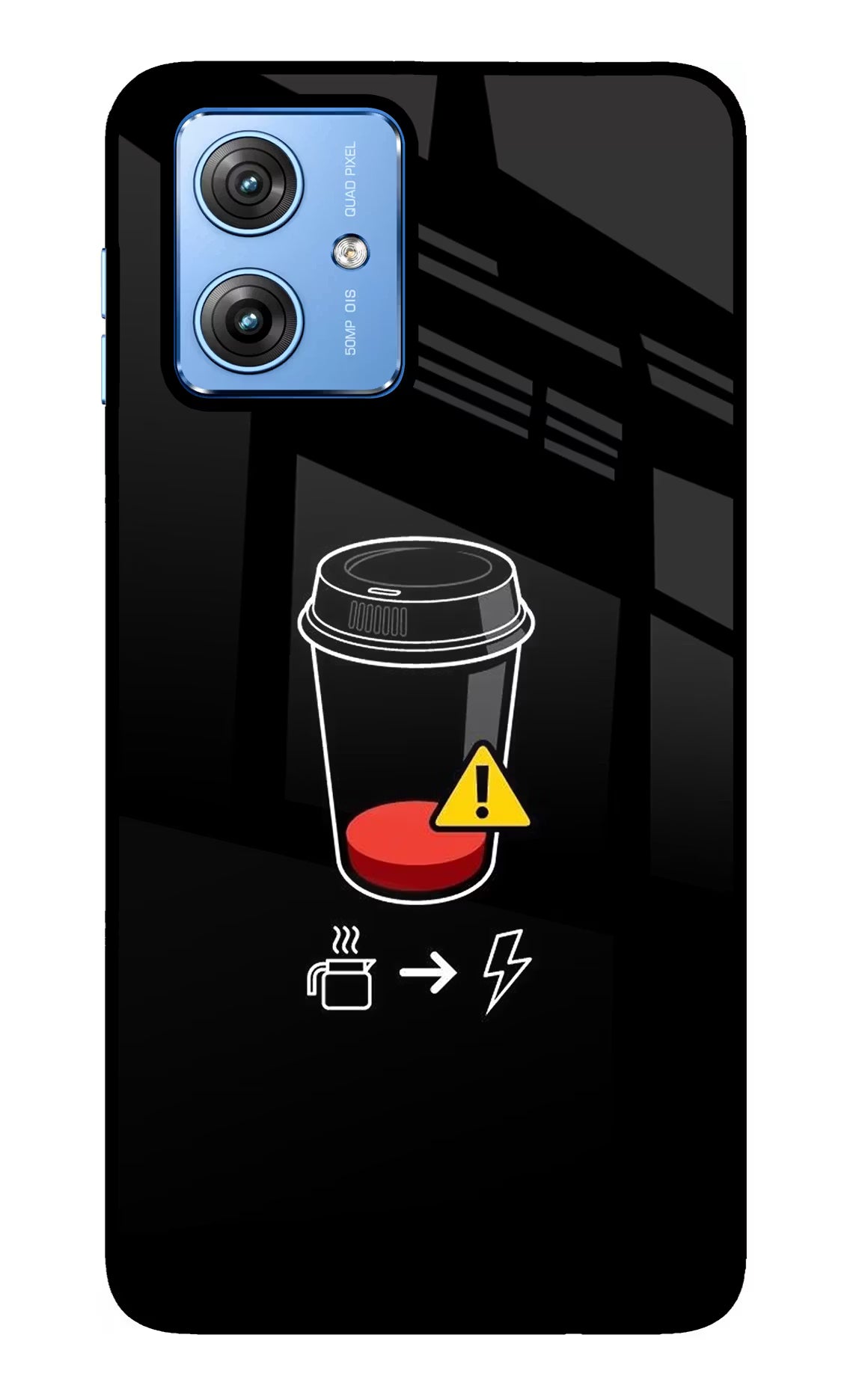 Coffee Moto G64 5G Glass Case Back Cover by Casekaro