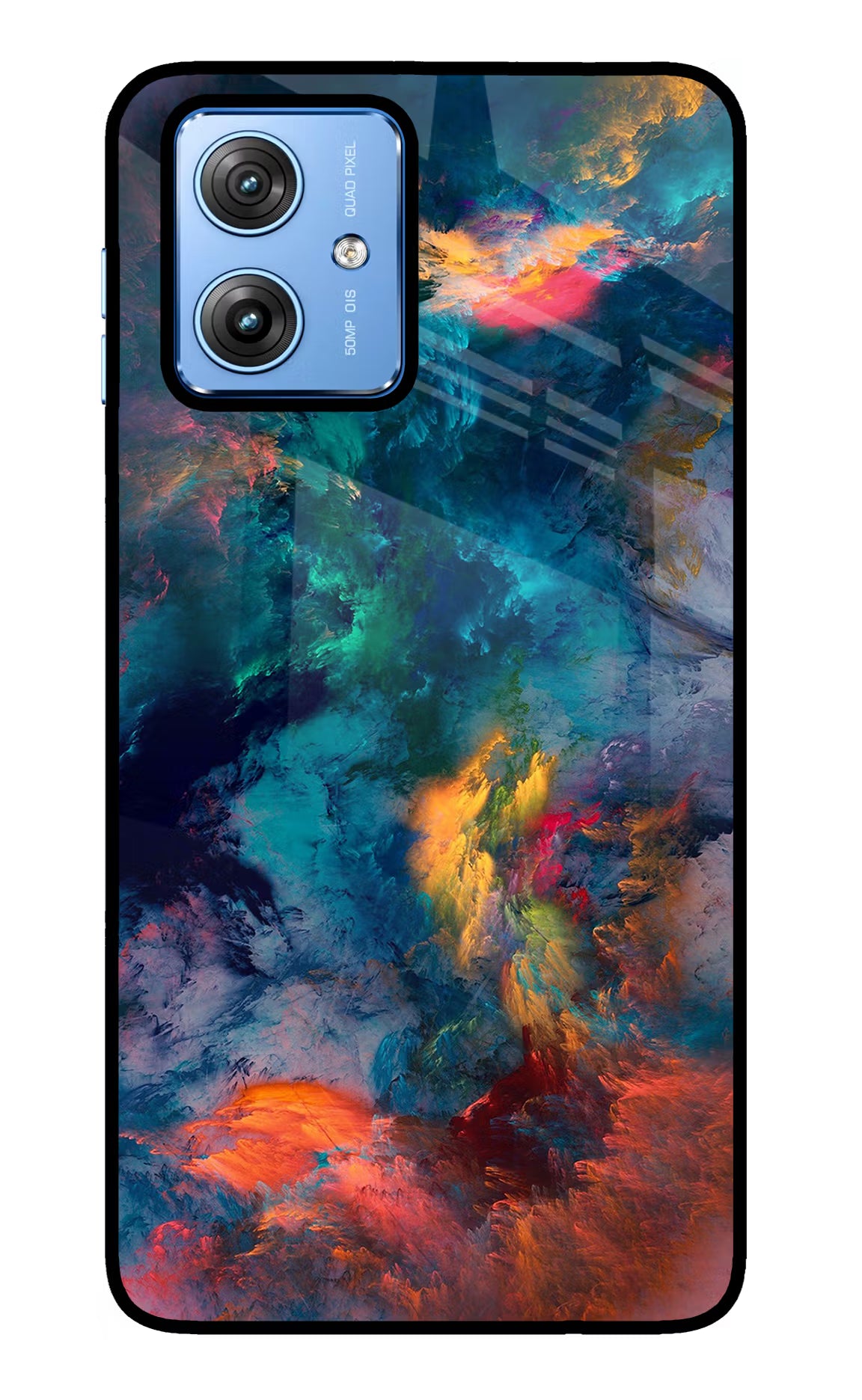 Artwork Paint Moto G64 5G Glass Case Back Cover by Casekaro