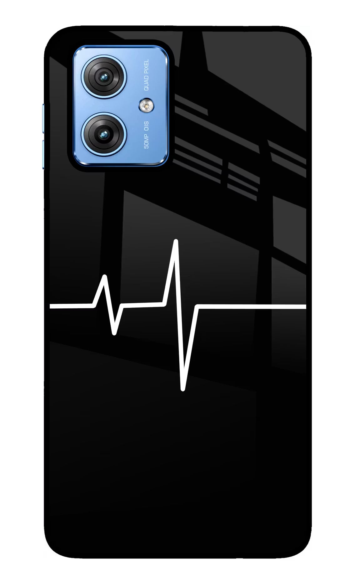 Heart Beats Moto G64 5G Glass Case Back Cover by Casekaro