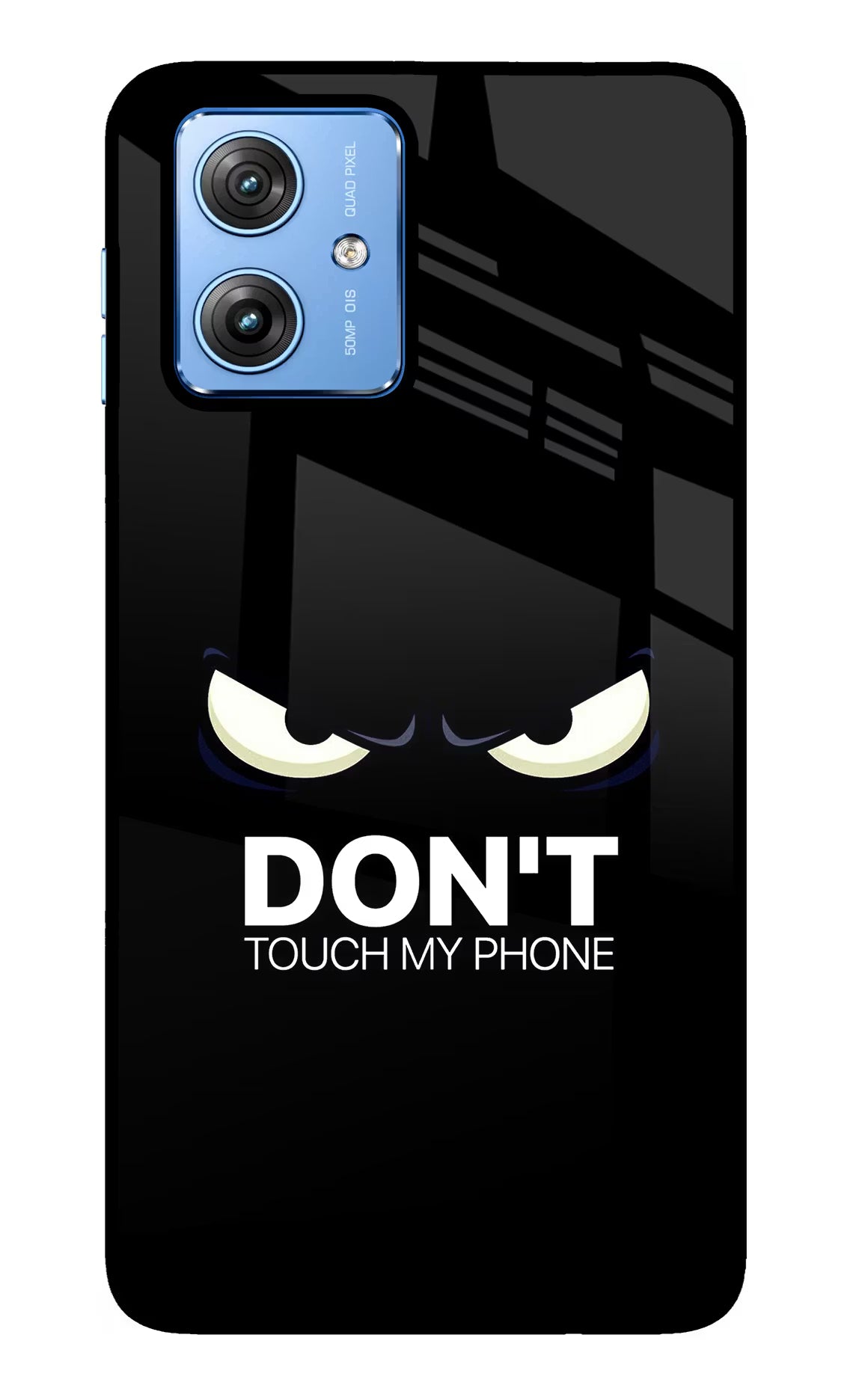 Don'T Touch My Phone Moto G64 5G Glass Case Back Cover by Casekaro