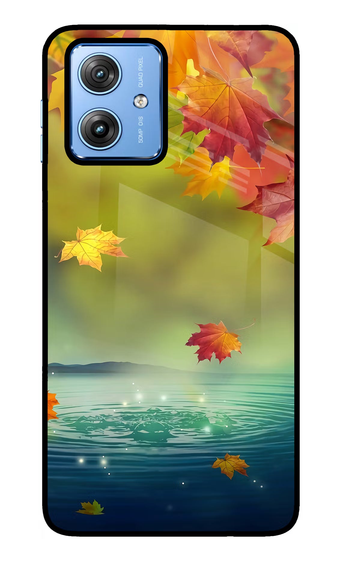 Flowers Moto G64 5G Glass Case Back Cover by Casekaro