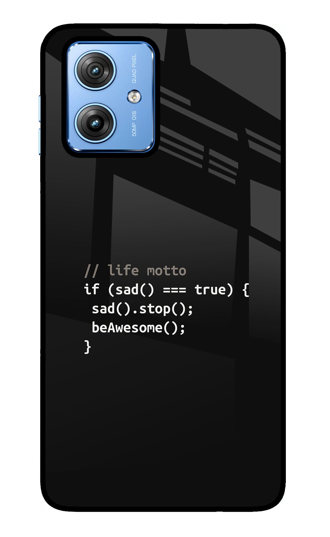 Life Motto Code Moto G64 5G Glass Case