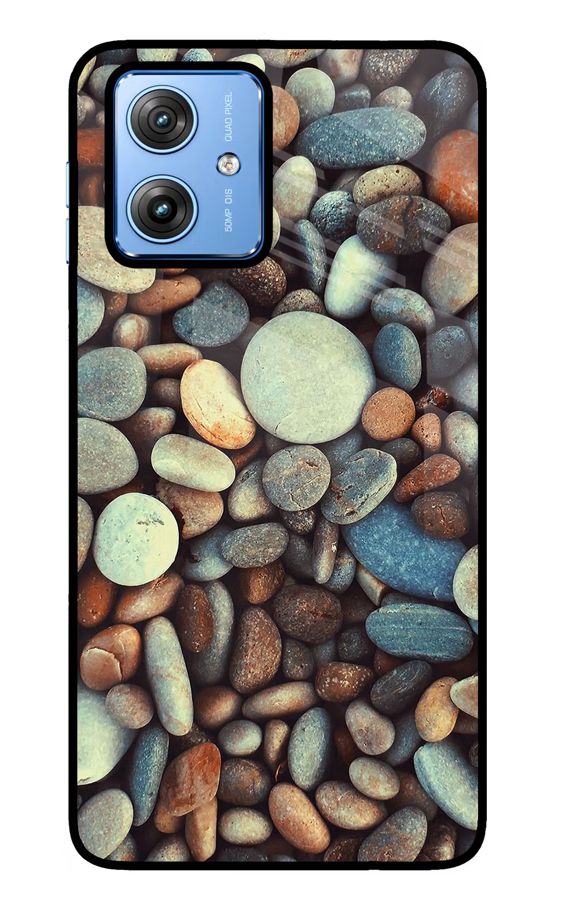 Pebble Moto G64 5G Glass Case Back Cover by Casekaro