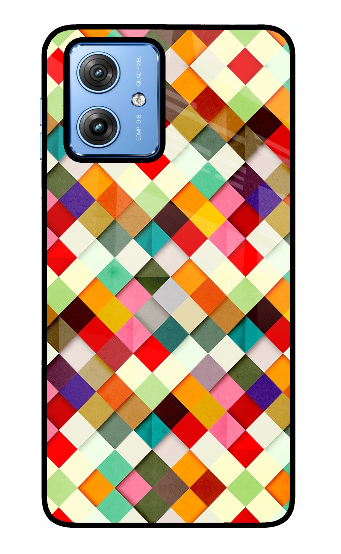 Geometric Abstract Colorful Moto G64 5G Glass Case