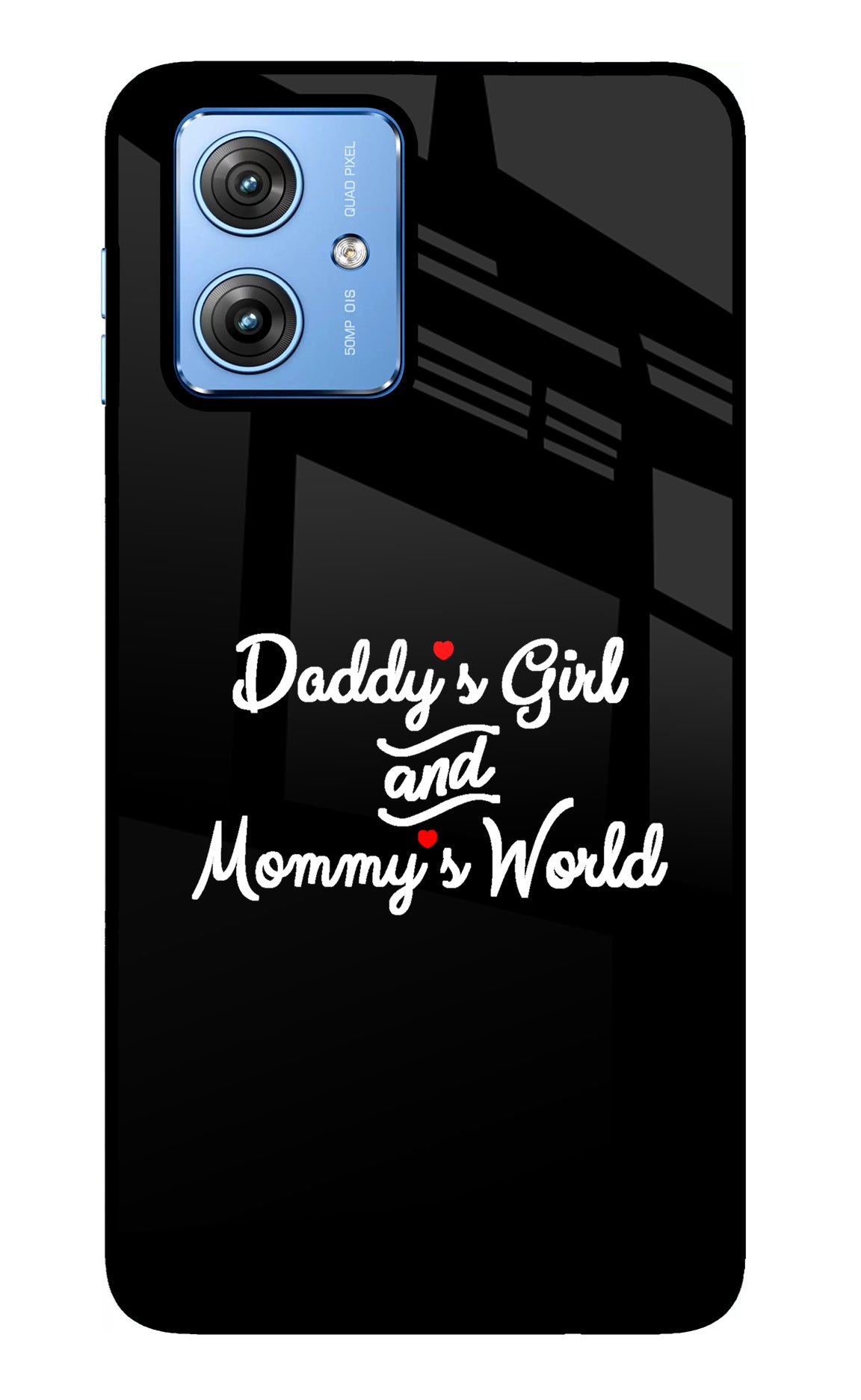 Daddy's Girl and Mommy's World Moto G64 5G Glass Case