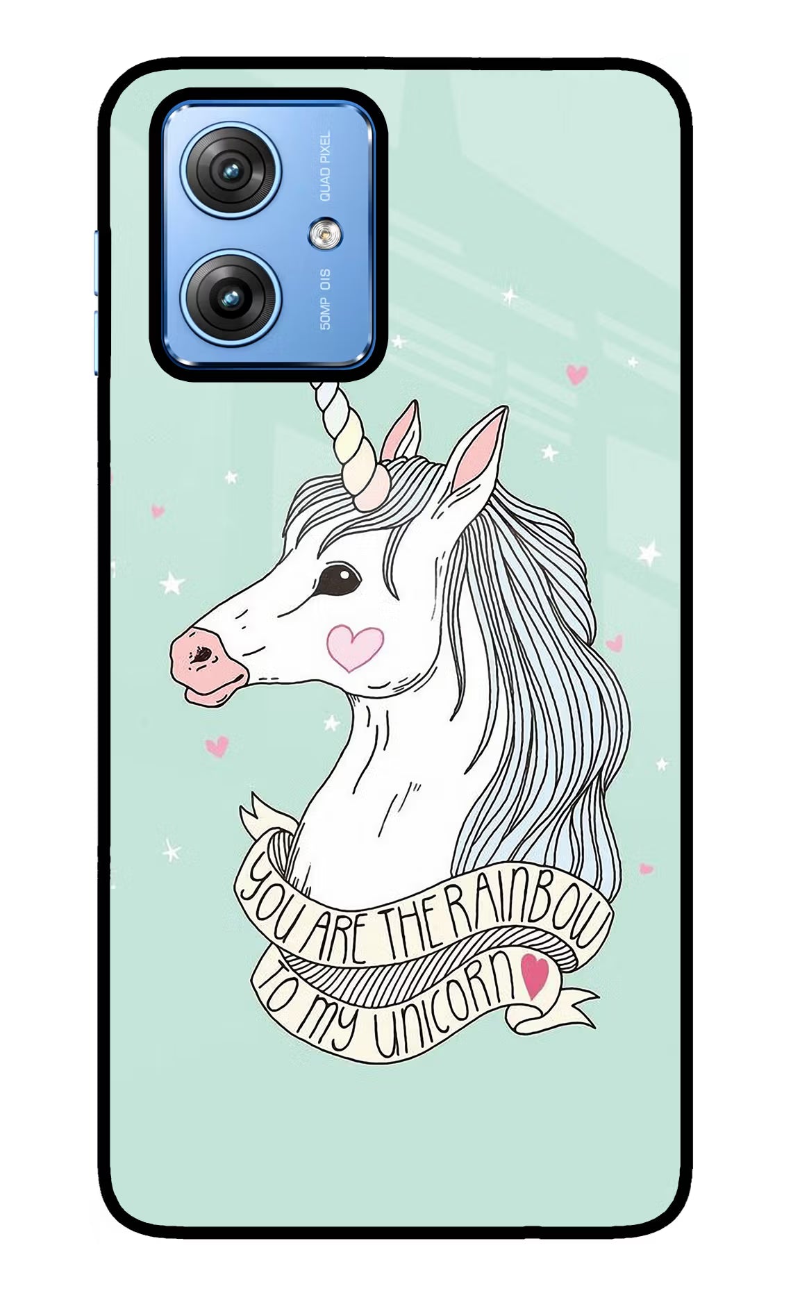 Unicorn Wallpaper Moto G64 5G Glass Case Back Cover by Casekaro