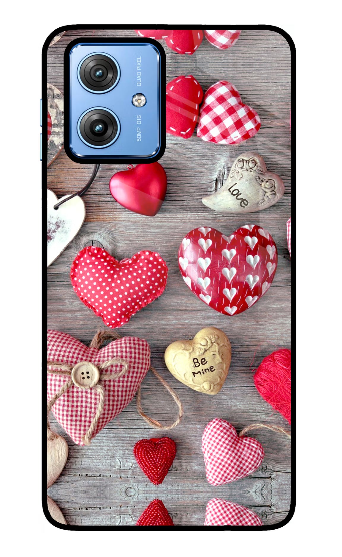 Love Wallpaper Moto G64 5G Glass Case Back Cover by Casekaro