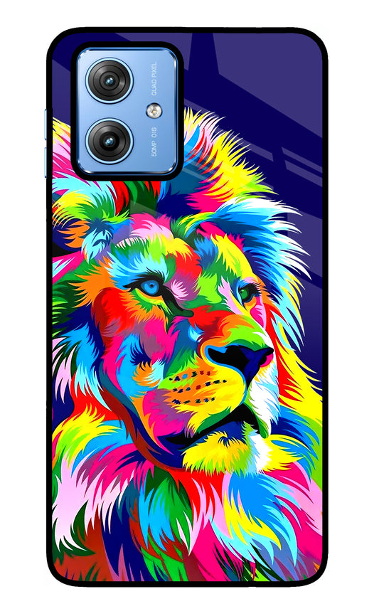 Vector Art Lion Moto G64 5G Glass Case