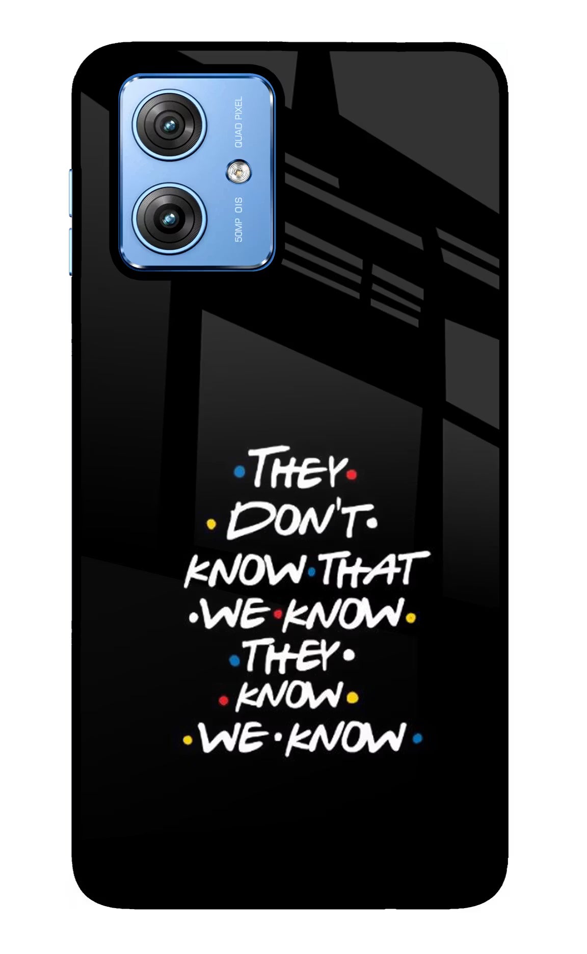 FRIENDS Dialogue Moto G64 5G Glass Case Back Cover by Casekaro
