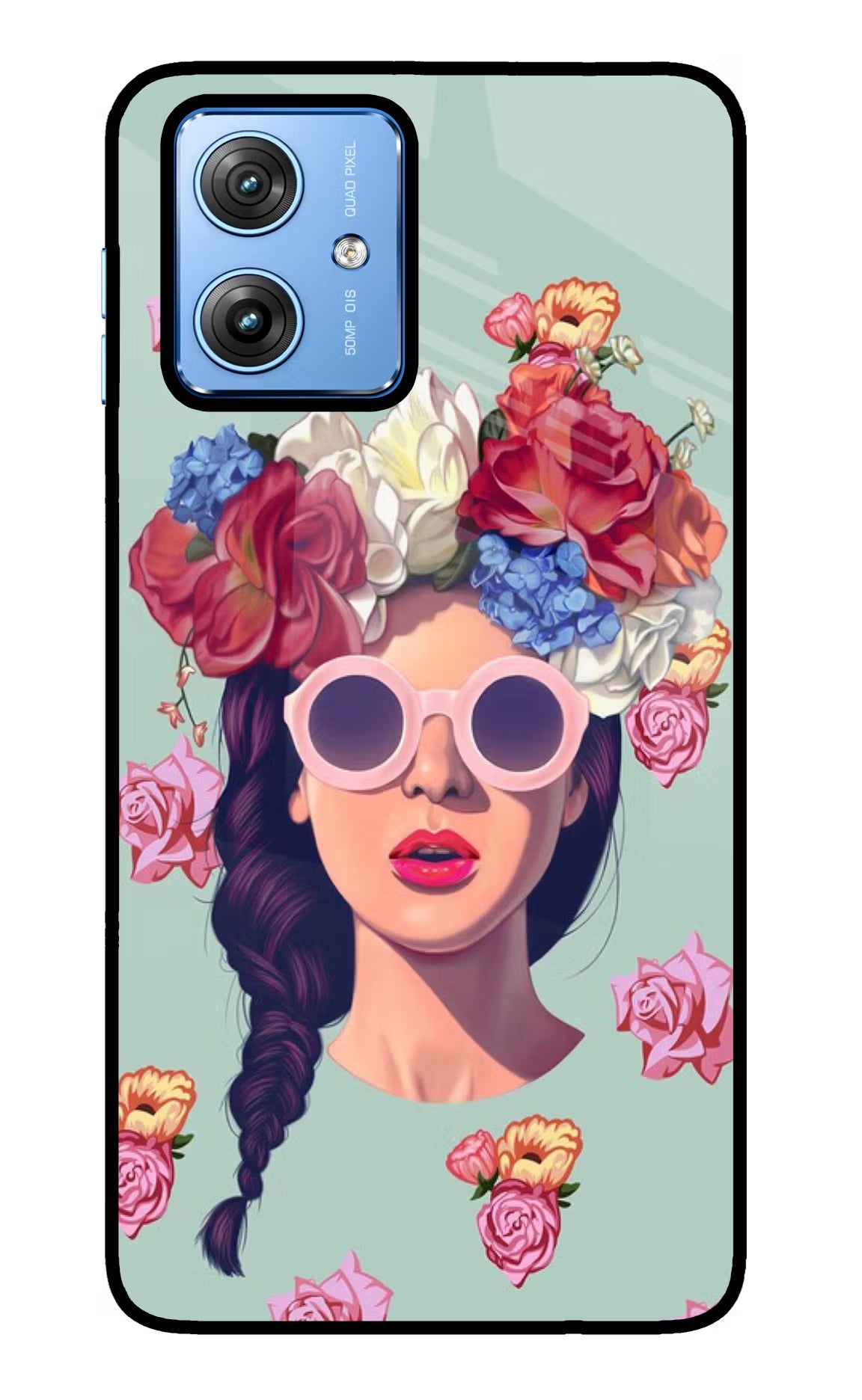 Pretty Girl Moto G64 5G Glass Case Back Cover by Casekaro