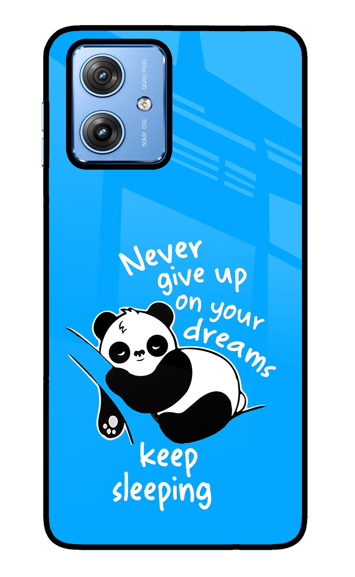 Keep Sleeping Moto G64 5G Glass Case Back Cover by Casekaro